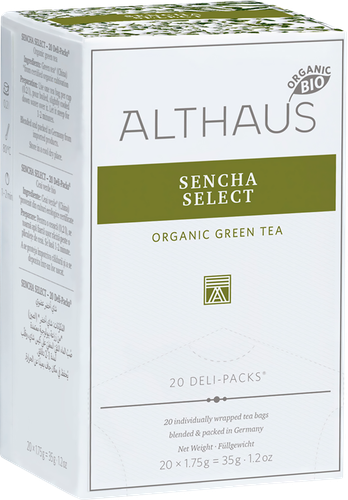 

Чай зеленый Althaus Изысканная сенча 20 пак. 35 г