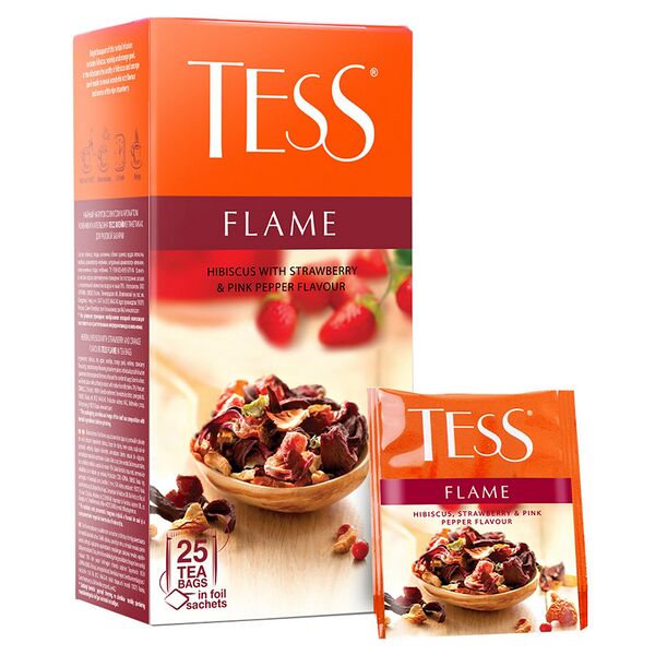 Чайный напиток красный Tess Flame в пакетиках 25 шт. 50 г