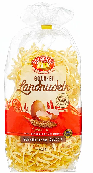 Макаронные изделия 3 Glocken Gold-Ei Landnudeln Schwabische Spatzle лапша домашняя 