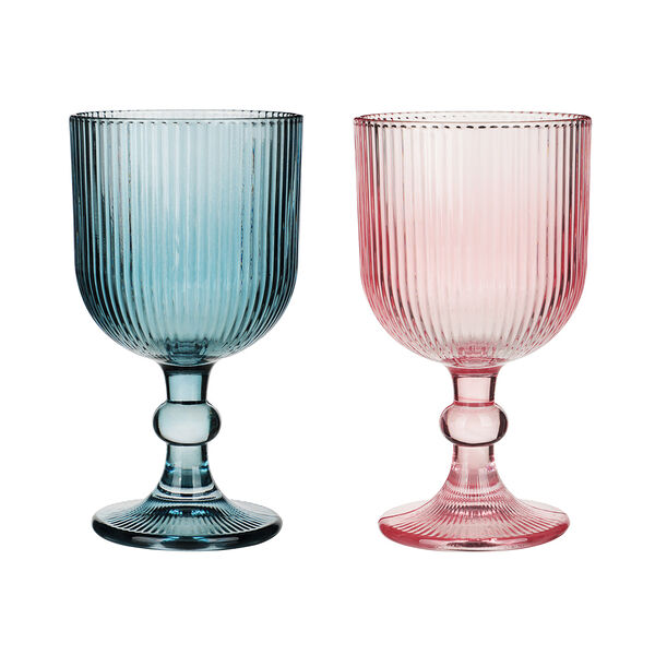 Vetta набор бокалов для вина, 2шт., 350мл, 8.9х16.4см, стекло, цветные