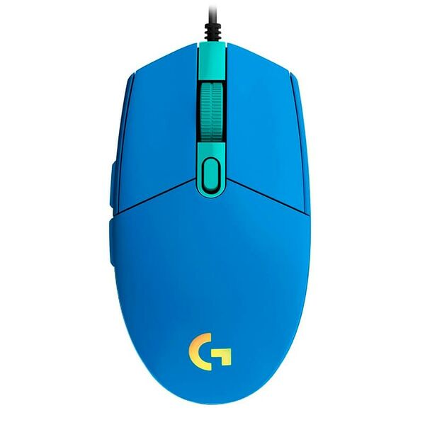 Мышка игровая проводная USB Logitech G102 LIGHTSYNC, Blue