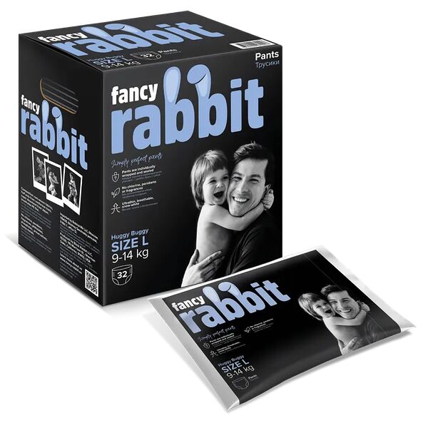 Подгузники-трусики Fancy Rabbit L 9-14кг, 32шт