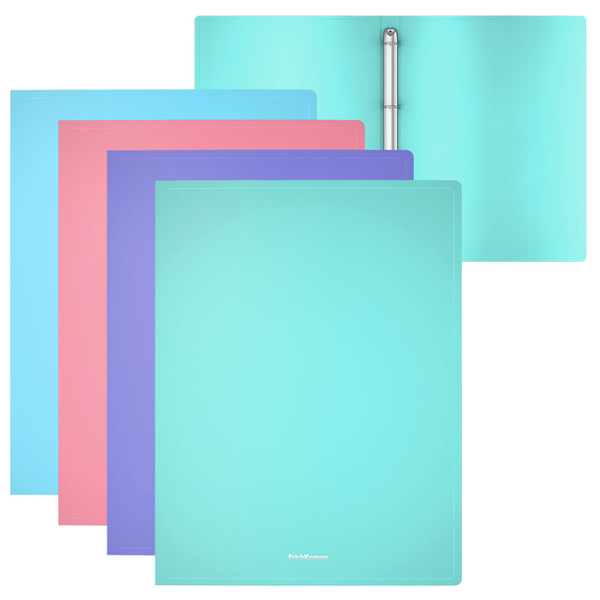 Папка на 4 кольцах ErichKrause Matt Pastel 24 мм, A4