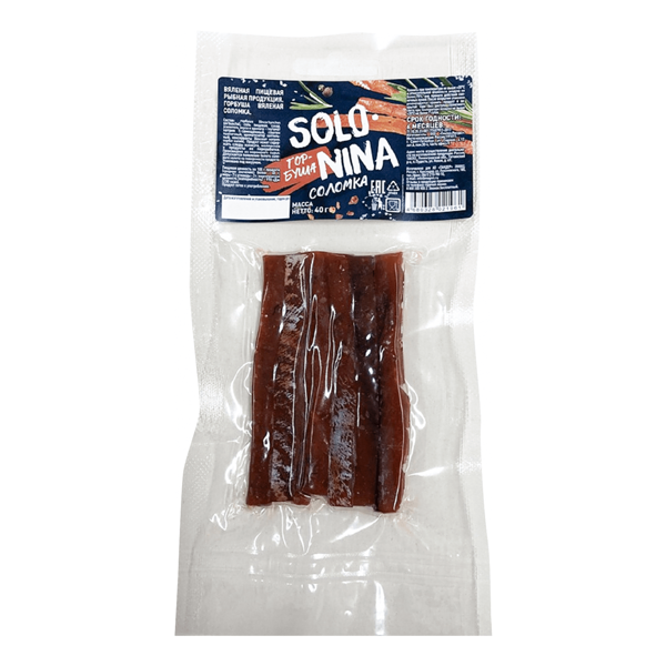 Горбуша Solo Nina вяленая соломка