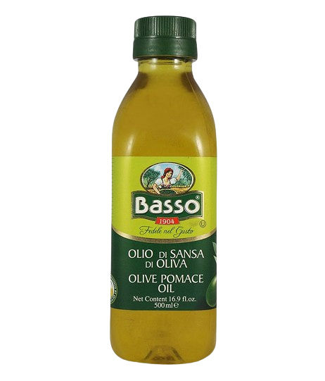Масло оливковое из выжимок раф. с доб. нераф. «Olive Pomace Oil» BASSO 500мл пэт