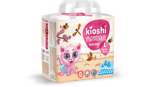 Подгузники-трусики Kioshi Ультратонкие L 10-14 кг 42 шт