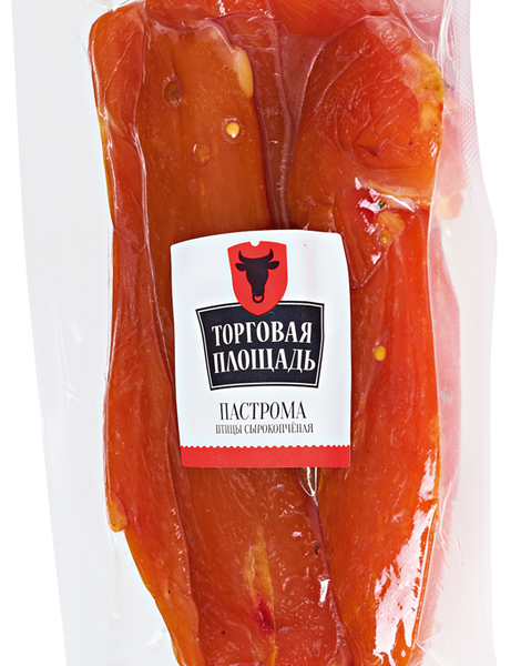 Пастрома Торговая площадь из птицы сырокопченая, вес 