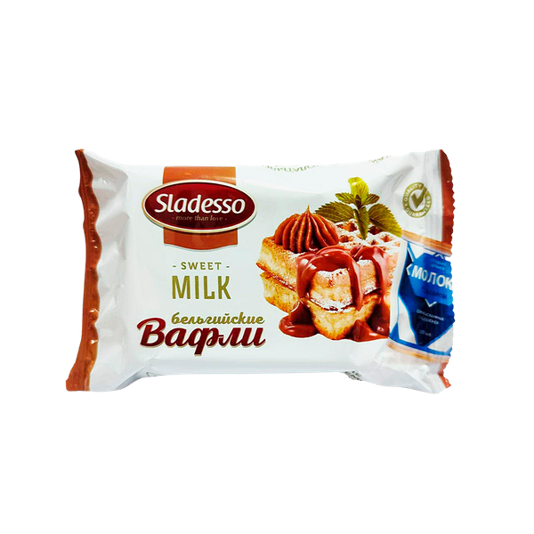 Вафли Sladesso Бельгийские со сгущенкой 75 г