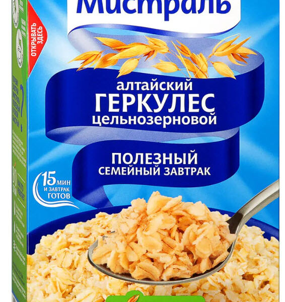 Хлопья Мистраль Геркулес алтайский цельнозерновой