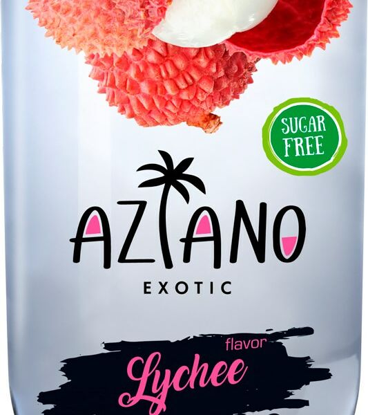 Напиток Aziano Lychee газированный со вкусом личи 0.35 л
