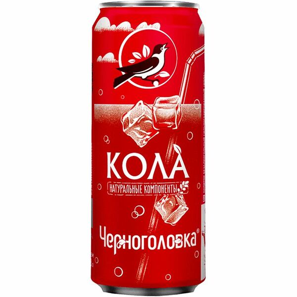Напиток безалкогольный Черноголовка Кола газированный, 330мл