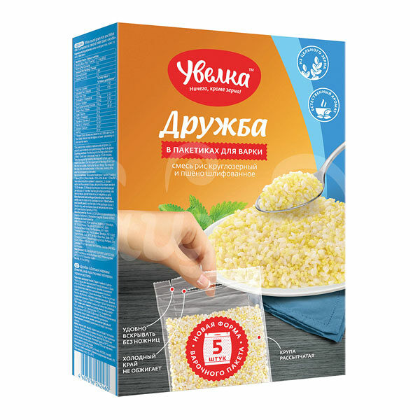 Крупа Дружба Увелка 5*80г карт/уп