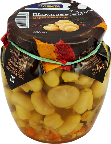 

Шампиньоны маринованные ЛЕНТА