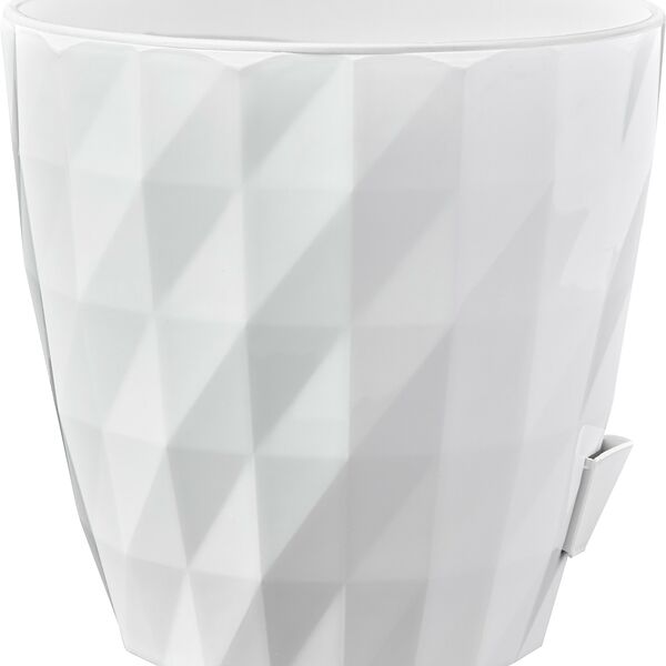 Кашпо для цветов Соло Руби 3л цвет белый КШ-6454