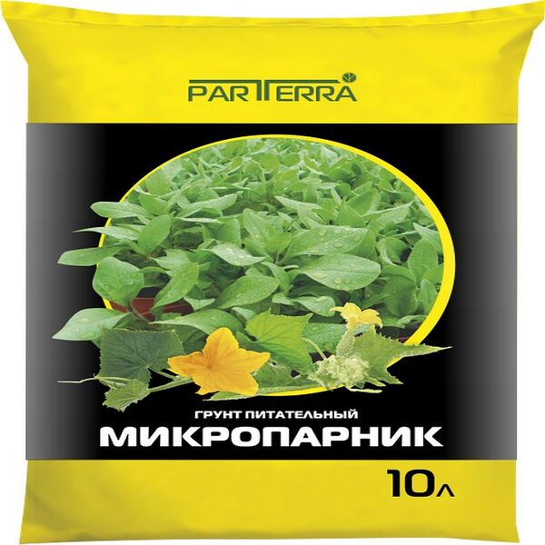 Почвогрунт НОВ-АГРО Микропарник, 10л