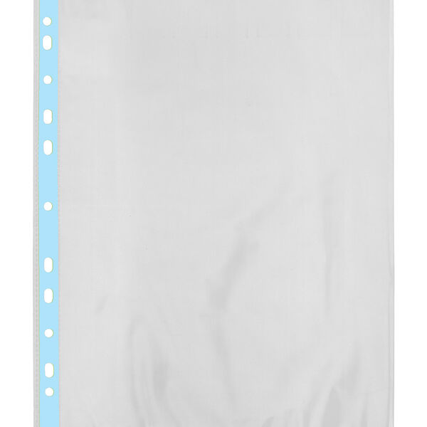 Файл-вкладыш Expert Complete с цветной полоской голубой, 20 шт