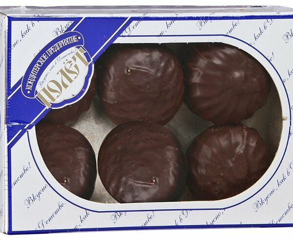 Зефир в темной шоколадной глазури КП Полёт