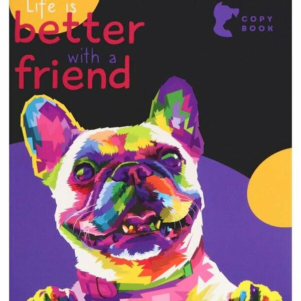 Тетрадь Collezione Яркие животные в клетку А5, 96 л