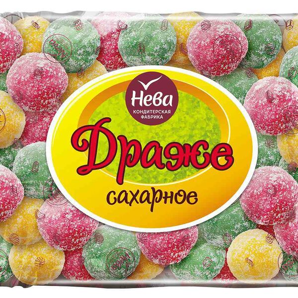 Драже сахарное Нева Ассорти ароматизированное