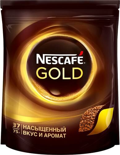 Кофе растворимый Nescafe Gold 75г