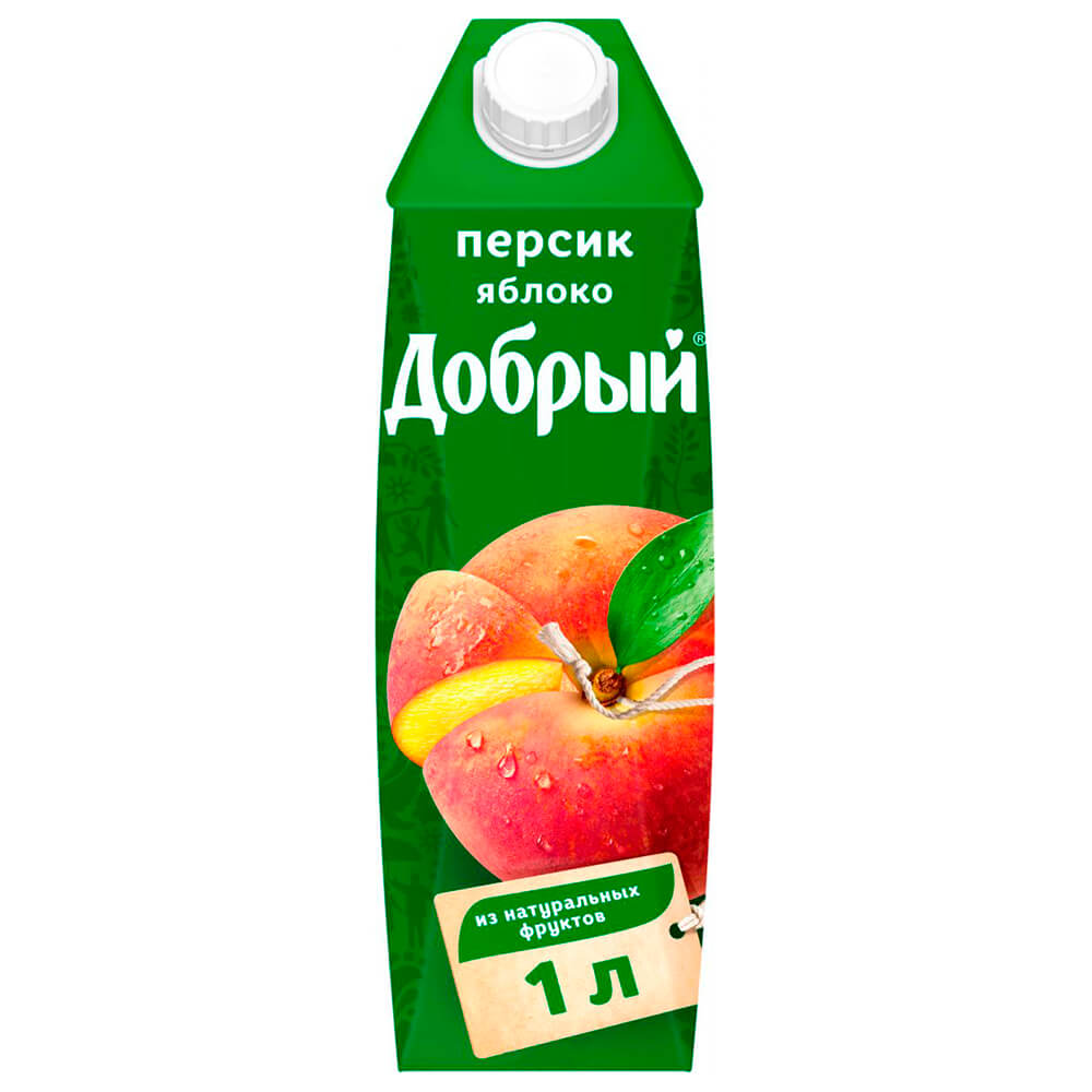 

Нектар Добрый Персик-яблоко 1 л