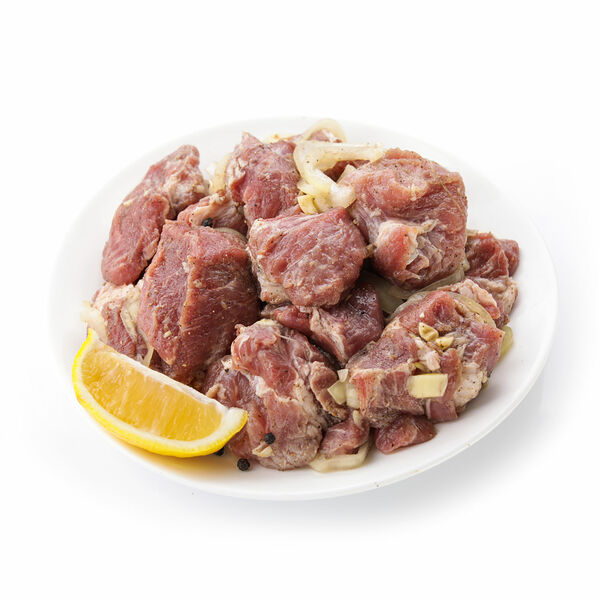 Шашлык из свиной шейки в классическом маринаде