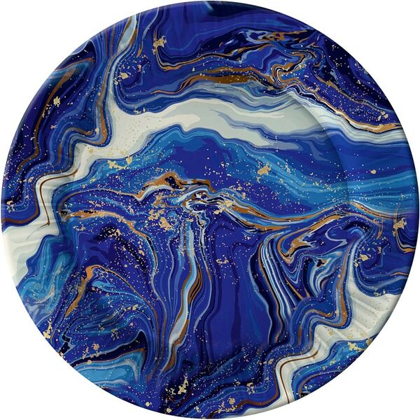 Набор бумажных тарелок ND Play Смола синяя 18см 6шт