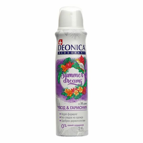 Дезодорант Deonica summer dreams уход & гармония, с 14 лет