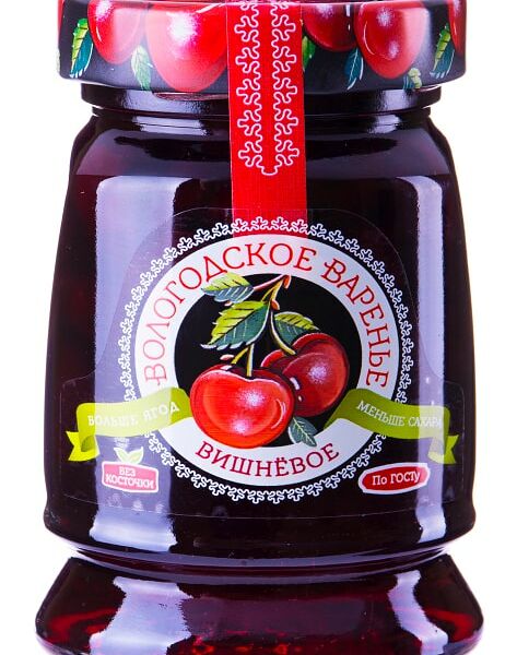 Варенье Вологодское Домашнее Вишневое 370г