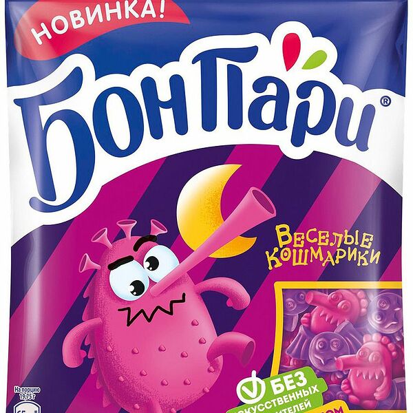 Мармелад жевательный фигурный Бон Пари Веселые кошмарики с пектином