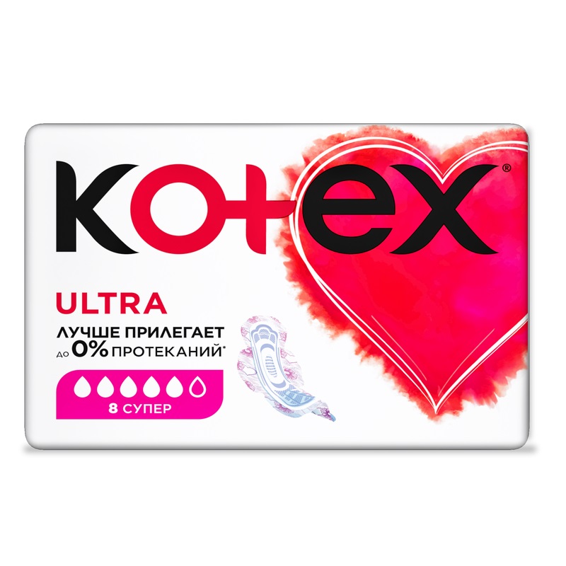 

Прокладки Kotex Ultra супер 8 шт.