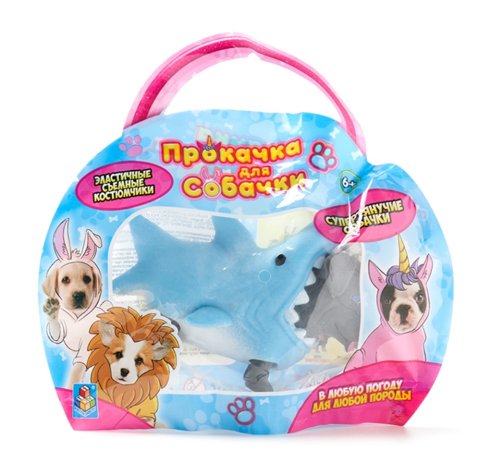 

Игрушка 1toy Прокачка для собачки, тянущиеся собачки в костюмчиках 10см Китай