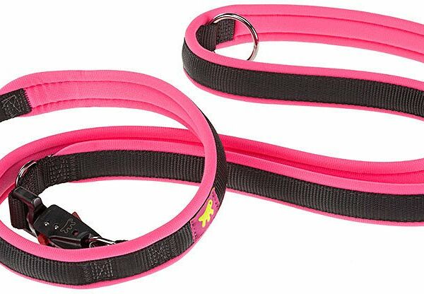 Ferplast поводок нейлоновый Ergofluo Matic GA25/200 Розовый