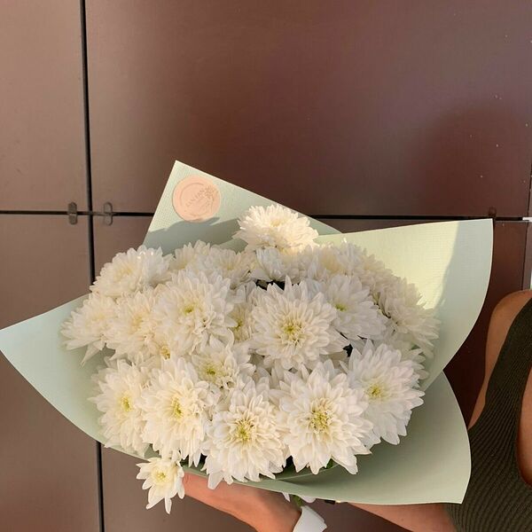 Букет из белых хризантем Облако