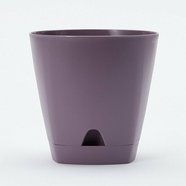 Горшок для цветов с прикорневым поливом InGreen Amsterdam, 17х16.5 см, 2.5 л,цвет морозная слива