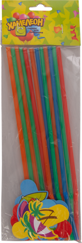 

Трубочка д/коктейля ХАМЕЛЕОН Зонтик 12шт