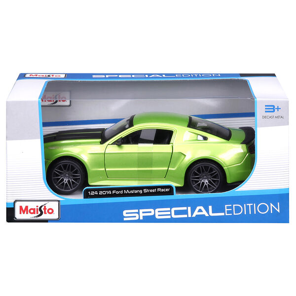 Машинка die-cast Ford Mustang Street Racer 1:24 зеленая открывающ двери Maisto 31506GN MAISTO 1:24- Форд Мустанг 