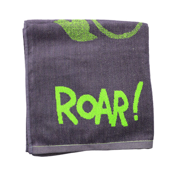 Полотенце махровое пестротк дино 70х140 серый