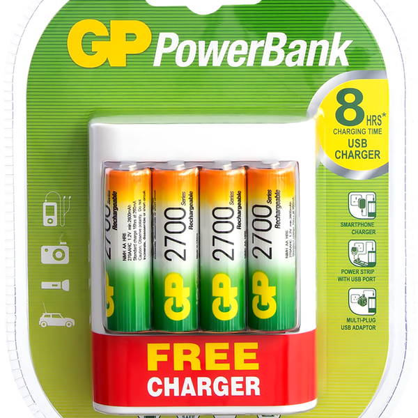 Устройство зарядное Gp u411 4кк. аа/270