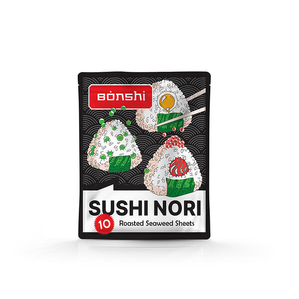 Водоросли прессованные BONSHI японская ламинария 10 листов 28г