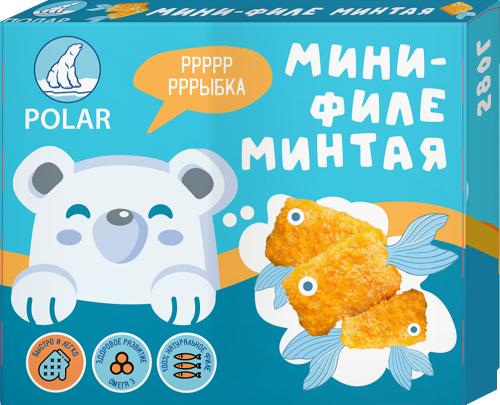 Мини-филе минтая Polar в панировке Медвежонок 280 г