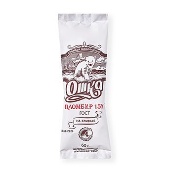 Мороженое Сытный край Ошка эскимо шоколадное