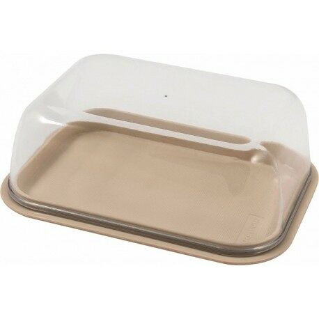 Масленка двухсторонняя 145х110х55 мм шоколадный мокко