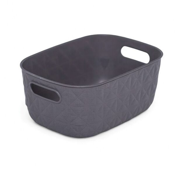 Корзина для хранения Curver Softex S темно-серая 4 л, 26.5 x 19.1 x 11 см
