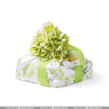 

Кулич классический с апельсиновыми цукатами в подарочной бумажной упаковке с бантом, Virginia, 750 г, Италия