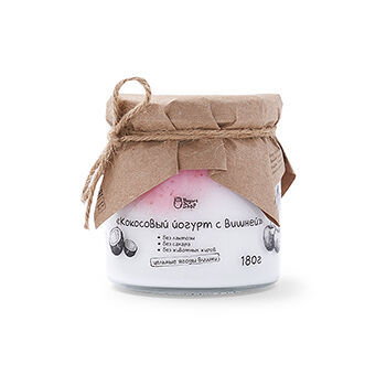 Йогурт Yogurt shop кокосовый с вишней 10.8% 180г, Россия