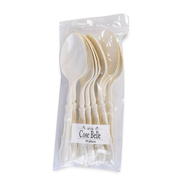 Ложка чайная Cose Belle Винтаж кремового цвета  10шт Китай