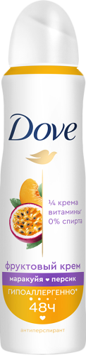 Дезодорант женский спрей Dove персик-маракуйя 150 мл