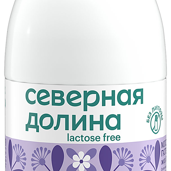 Молоко безлактозное Северная долина 1,5%, 400 мл