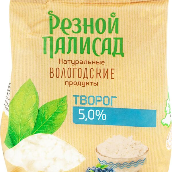 Творог рассыпчатый Резной Палисад 5% 400 г